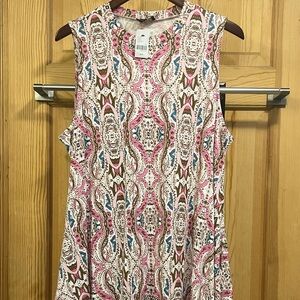 NWT Lane Bryant Multicolor Navajo style Patterned Tank Top Sz 18/20